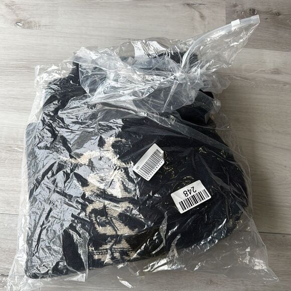 TALISHKO Tailbone Pattern Jacquard Sweater Hoodie‎ Large Black New in packaging - Picture 4 of 7